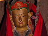 Manaslu 07 19 Sama Gompa Padmasambhava Close Up